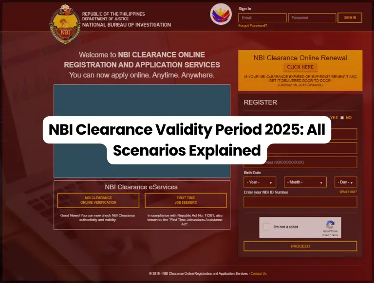 NBI Clearance Validity